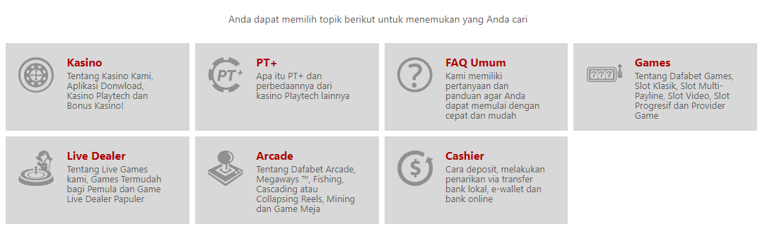 Dafabet bantuan & tanya jawab