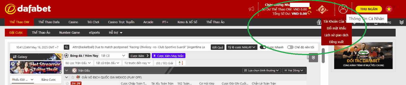 Dafabet website Vietnam