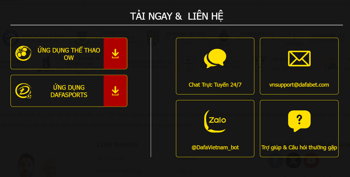Hỗ Trợ Dafabet