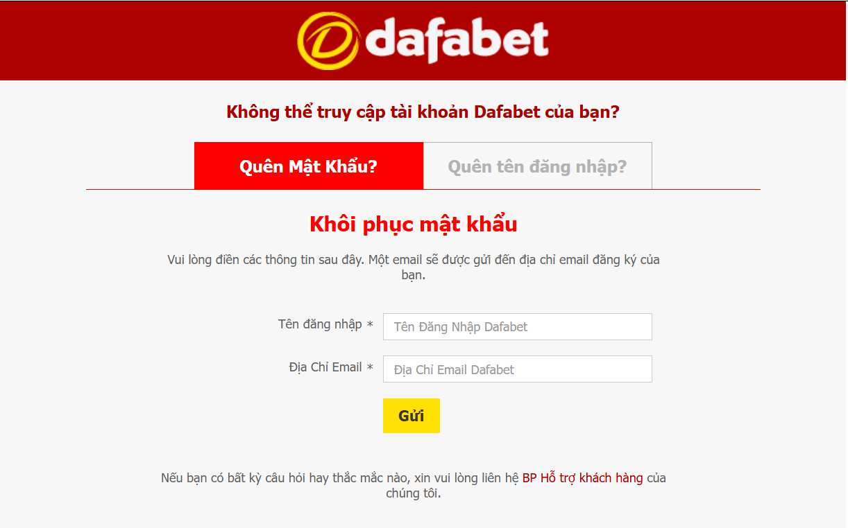 dafabet login