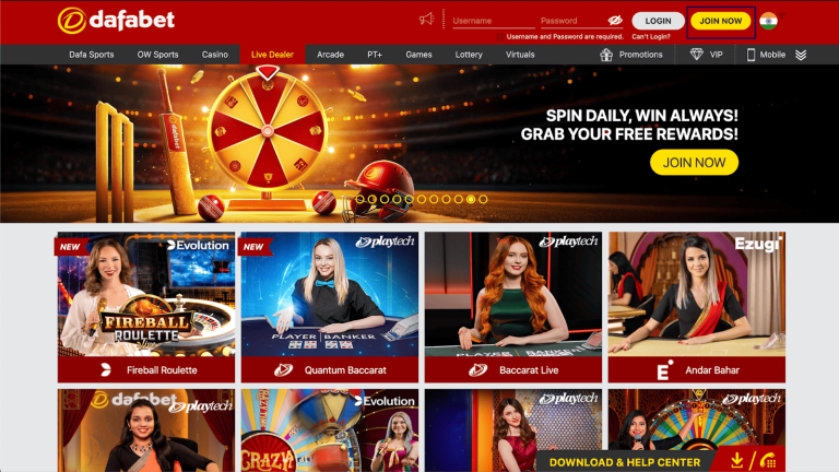 Dafabet registration