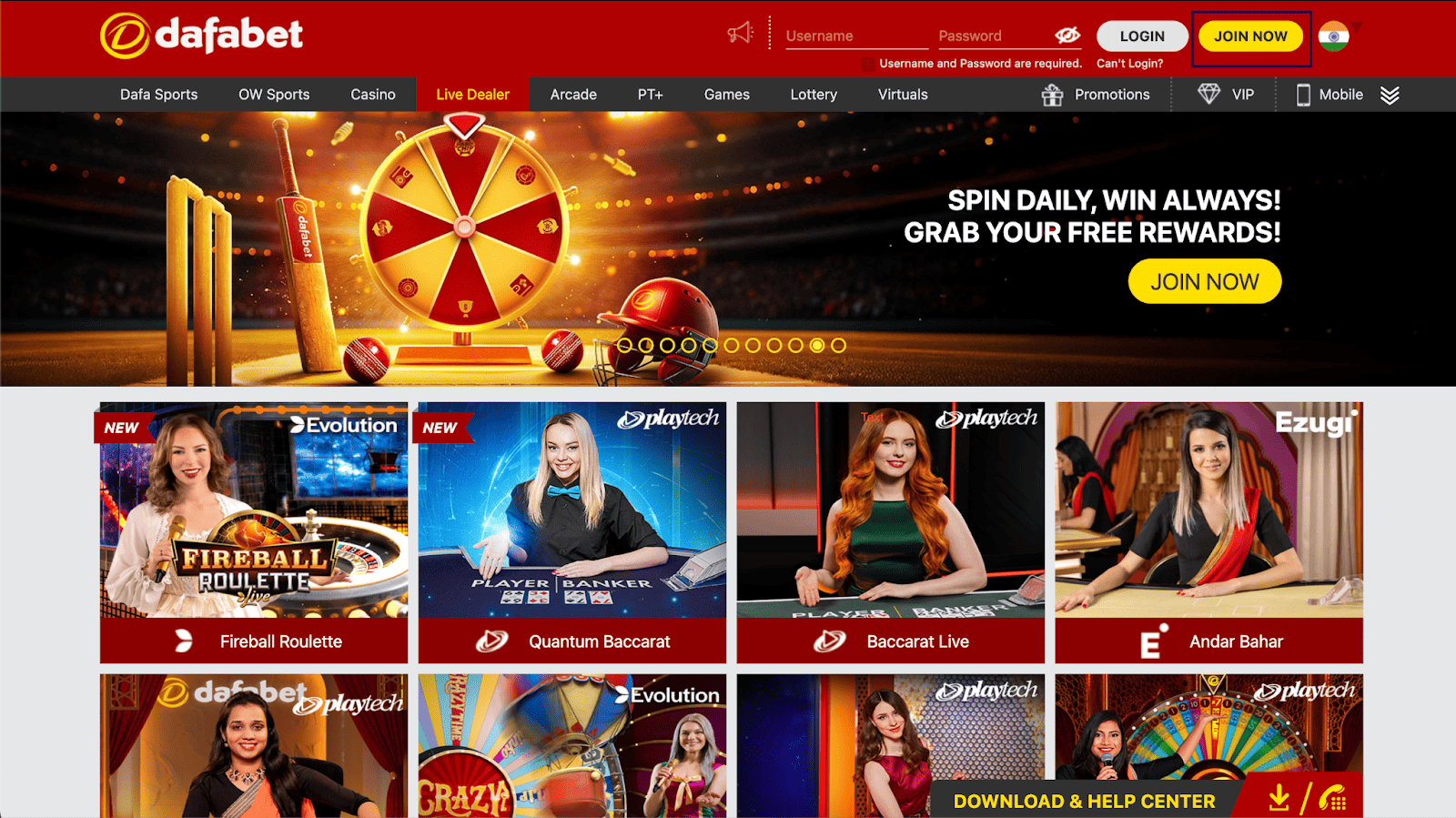 Dafabet registration